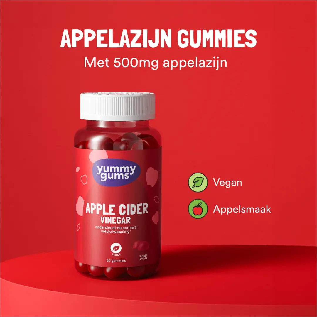 Yummygums Apple Cider Vinegar Gummies - 30 Stuks