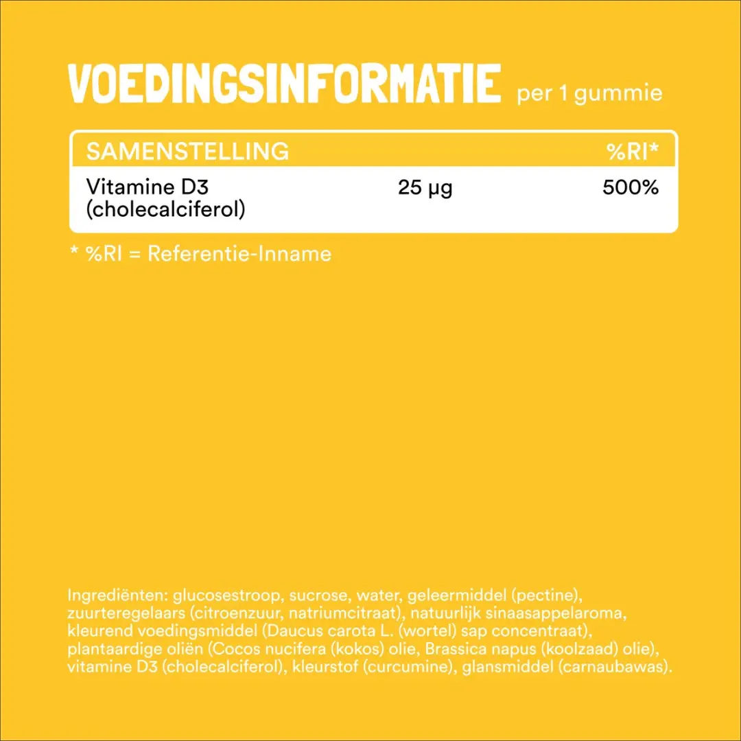Yummygums Vitamine D Gummies 60 Stuks