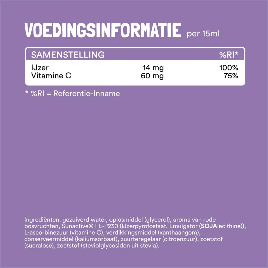Yummygums Vloeibaar IJzer Elixir 250ml