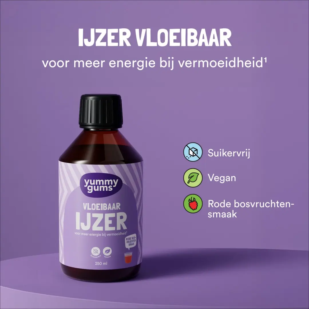 Yummygums Vloeibaar IJzer Elixir 250ml