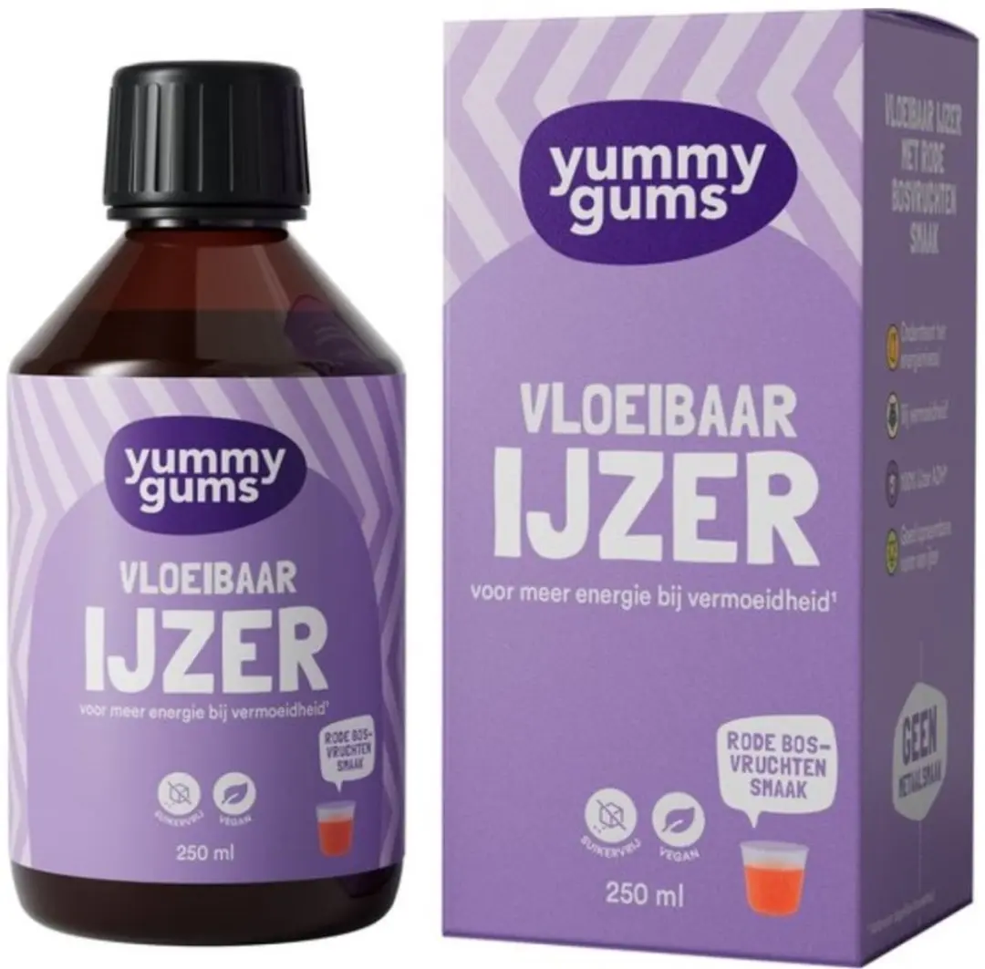 Yummygums Vloeibaar IJzer Elixir 250ml