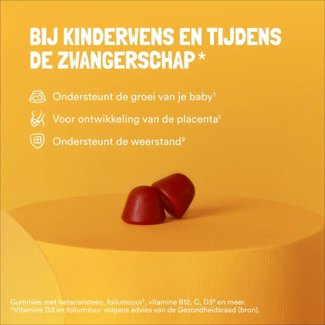 Yummygums MOMMY Gumms Foliumzuur Suikervrij 60 Gummies