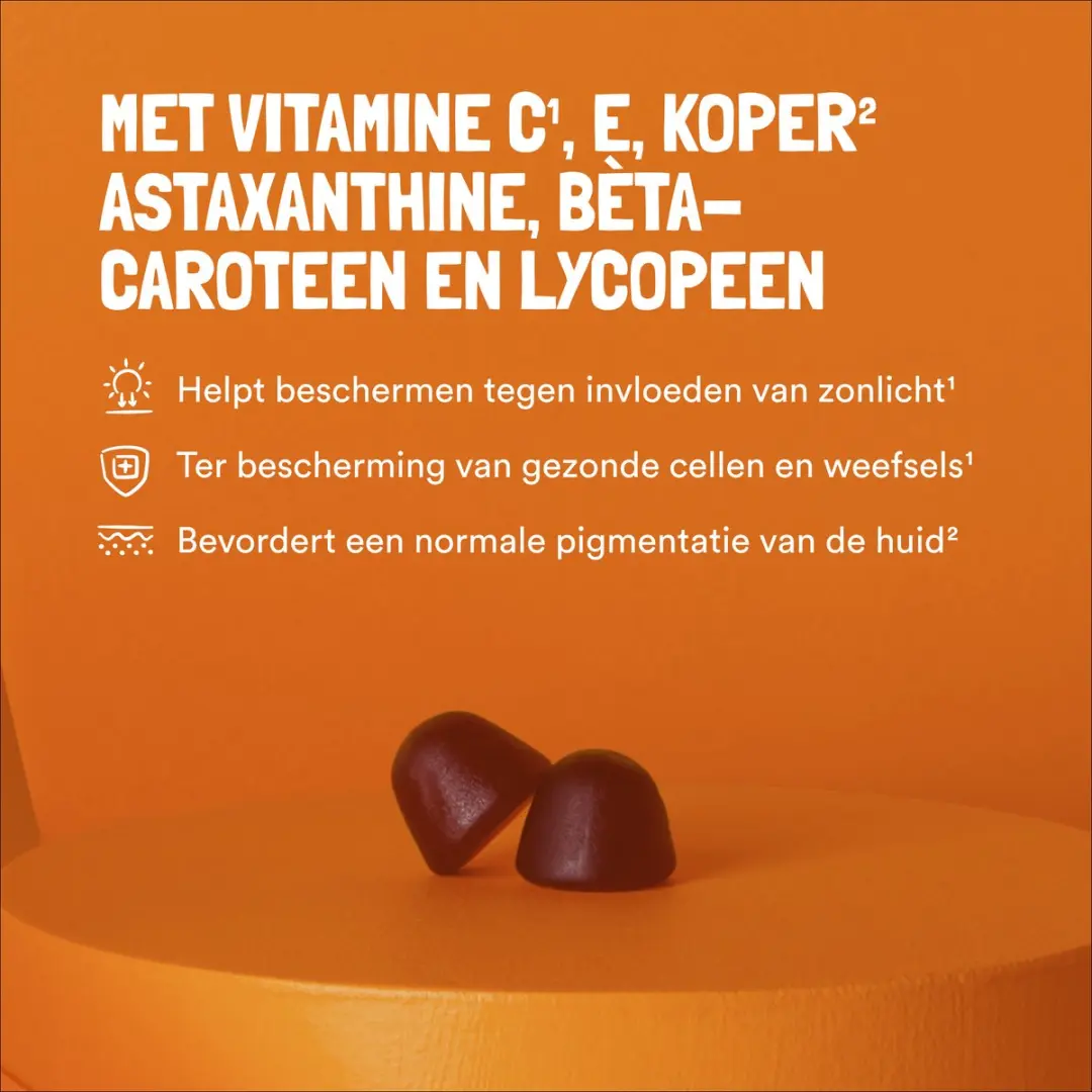 Yummygums Tanning Gummies Suikervrij - 60 Stuks