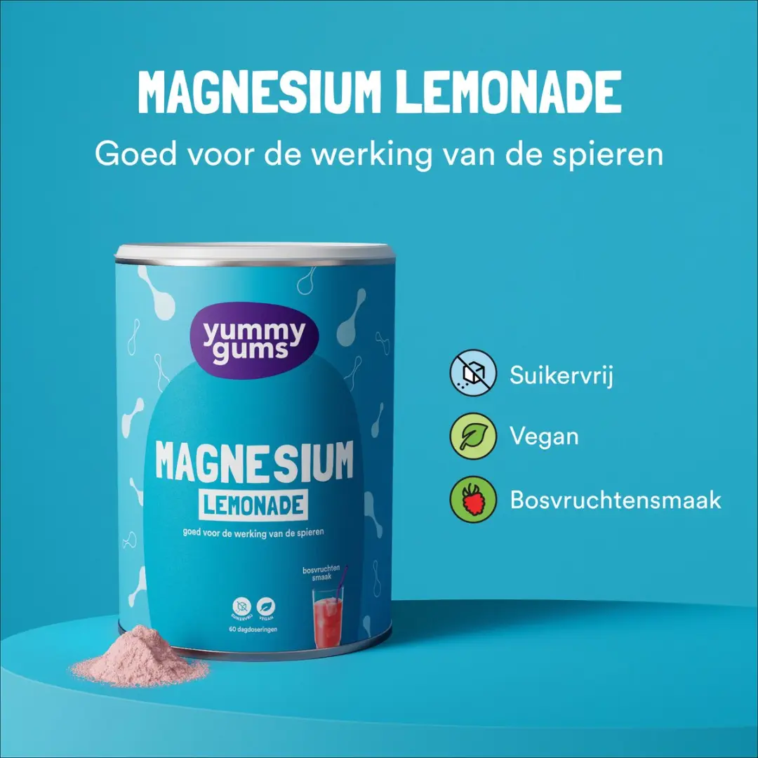Yummygums Magnesium Citraat Lemonade 240g