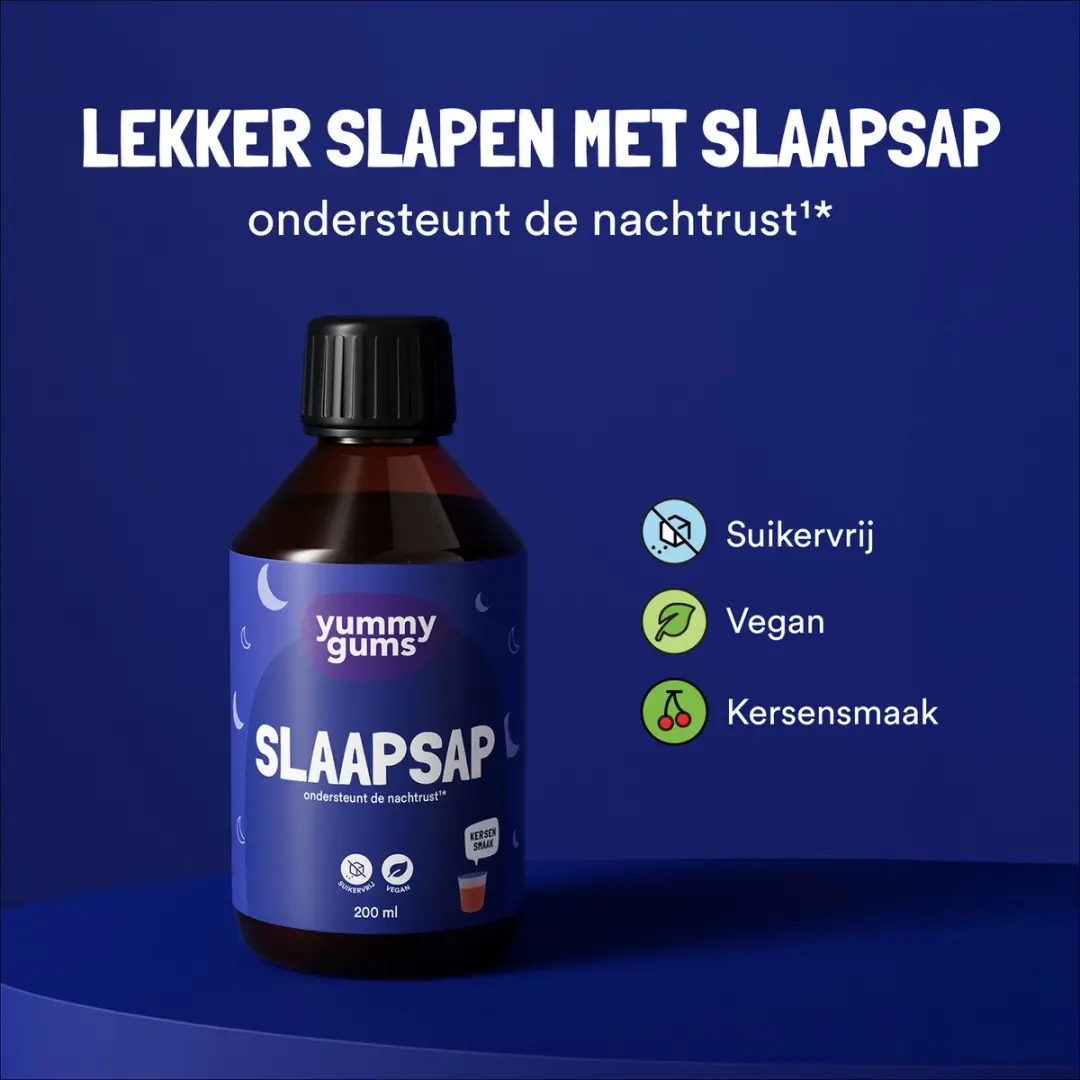 Yummygums Slaapsap Suikervrij Kersensmaak 200ml