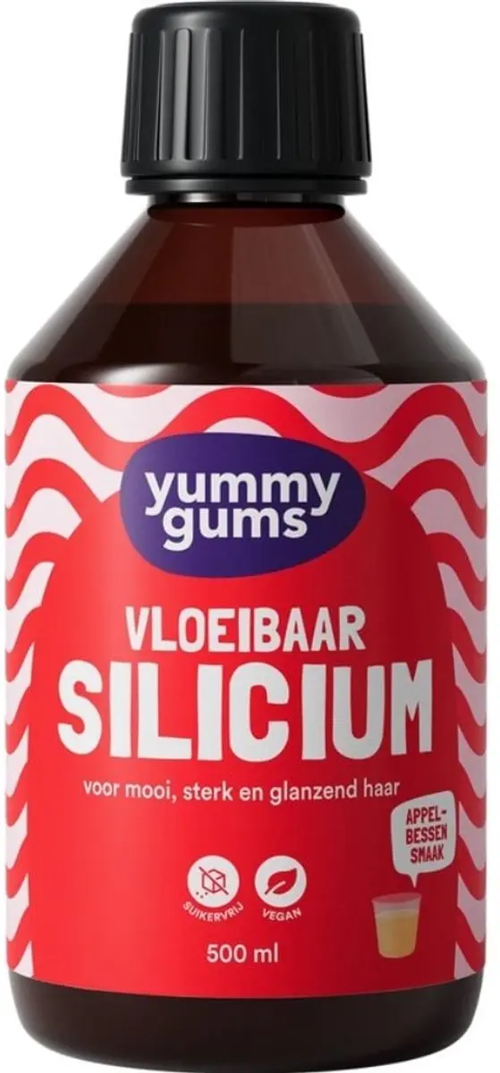 Yummygums Vloeibaar Silicium Appel-Bessensmaak 500ml