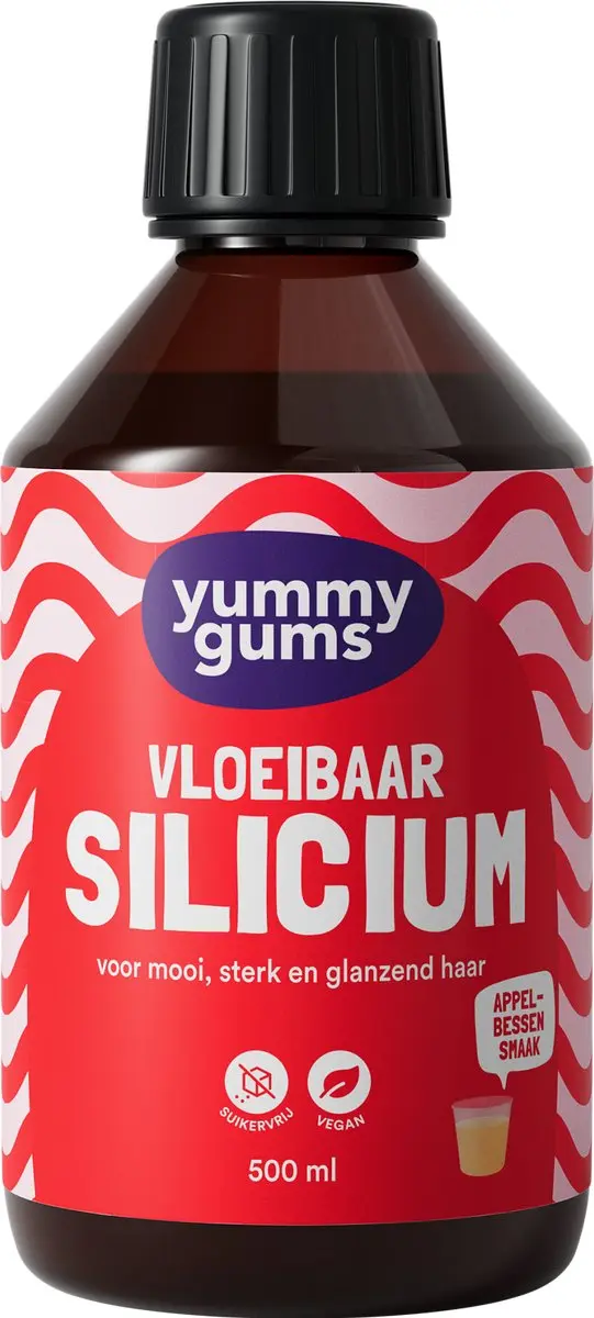 Yummygums Vloeibaar Silicium Appel-Bessensmaak 500ml