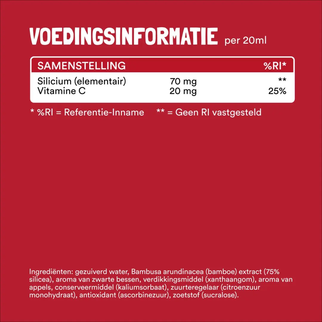 Yummygums Vloeibaar Silicium Appel-Bessensmaak 500ml