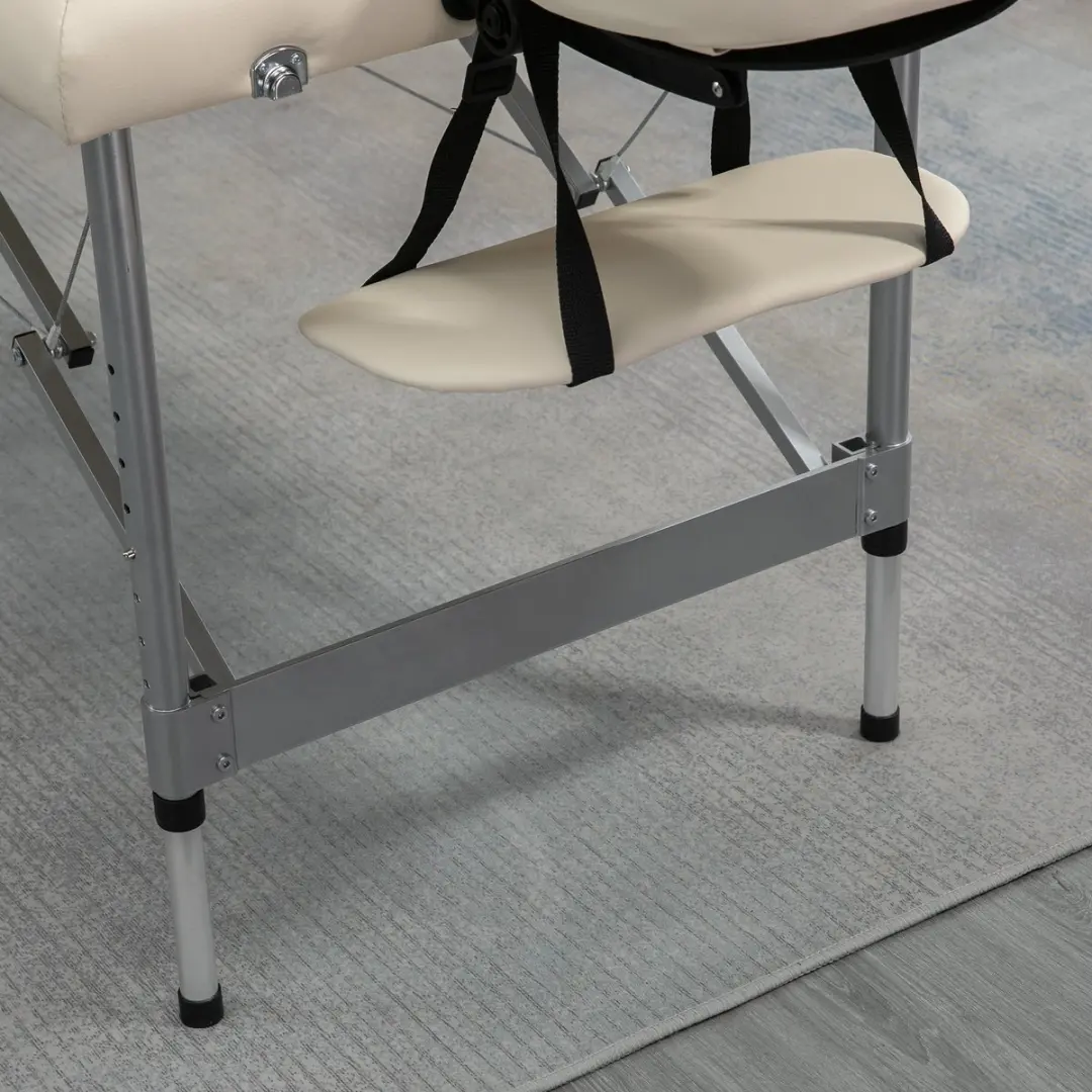 Homcom Massagetafel Aluminium - 185x70cm Beige