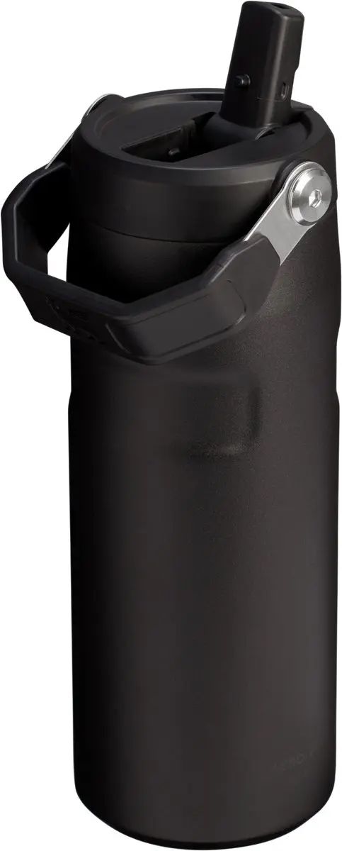 Stanley Flip Straw 2.0 Waterfles 0.47L - Black