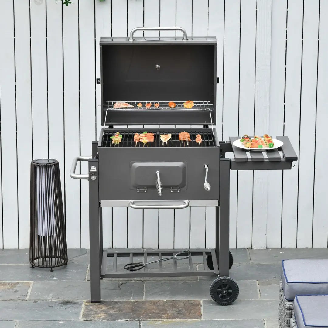 Outsunny Houtskoolgrill 846-013 - Zwart