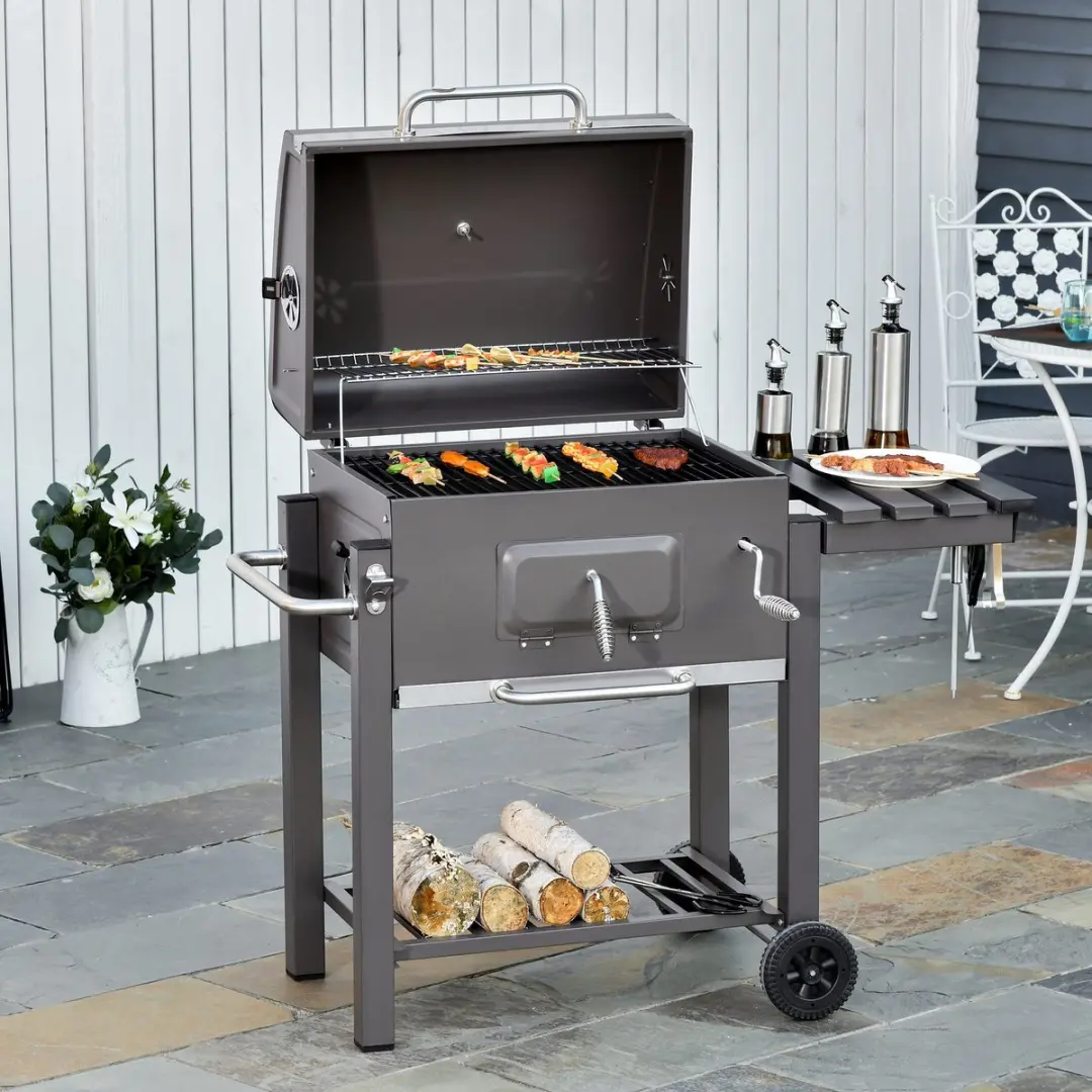 Outsunny Houtskoolgrill 846-013 - Zwart