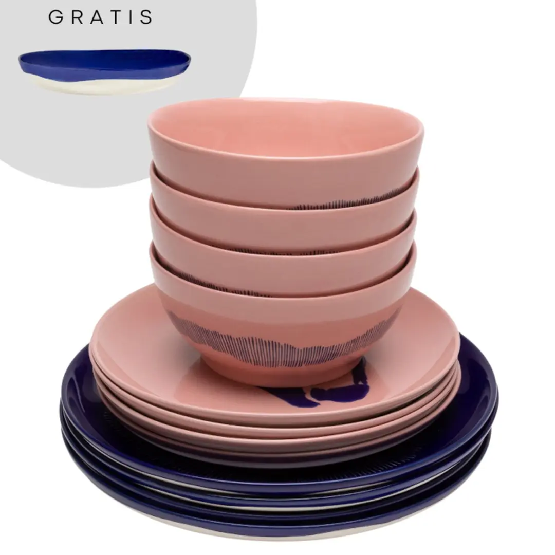 Serax Ottolenghi Feast Serviesset 13-delig - Blauw/Rose