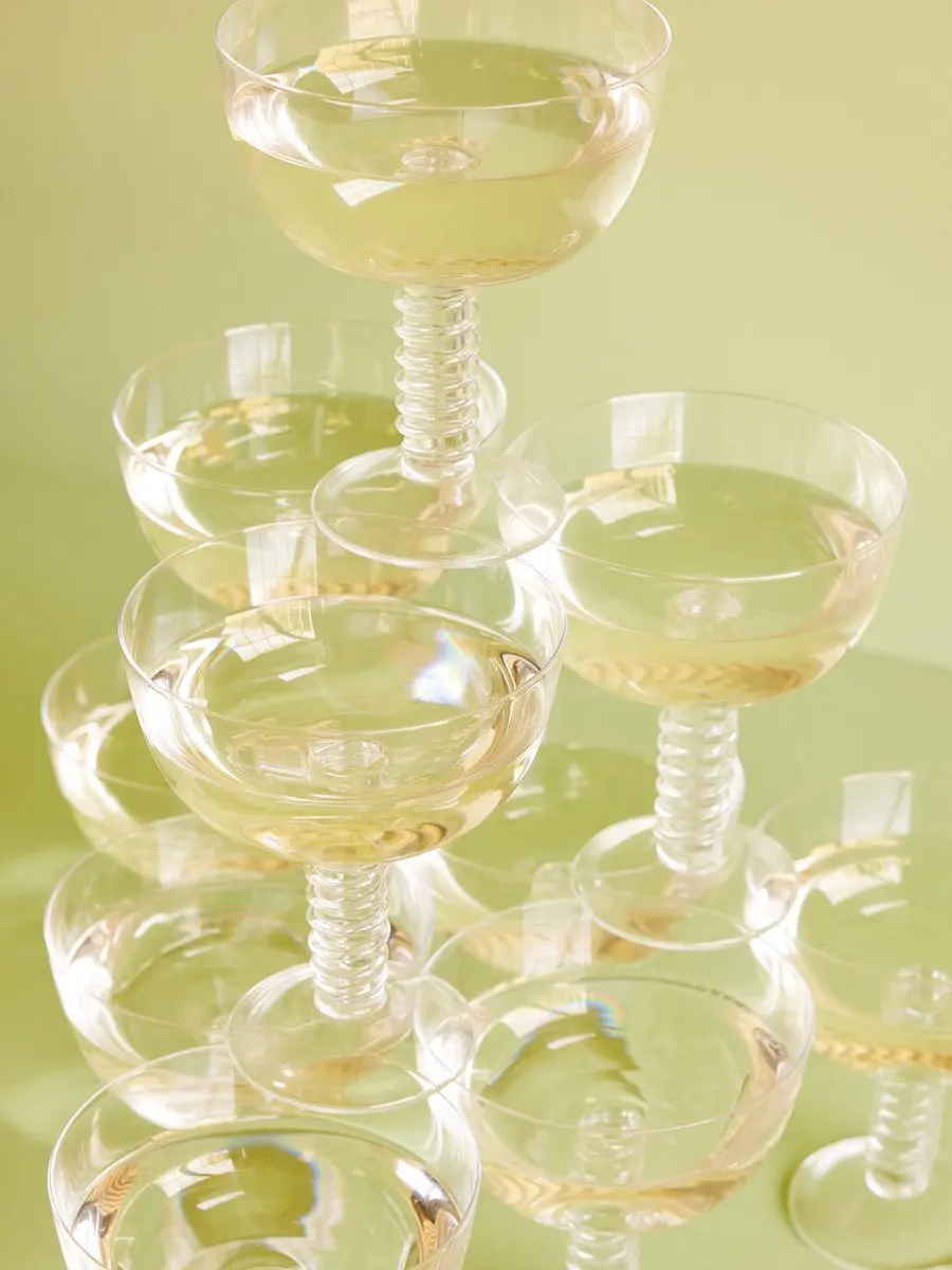 Hübsch Champagneglas Clink Clear