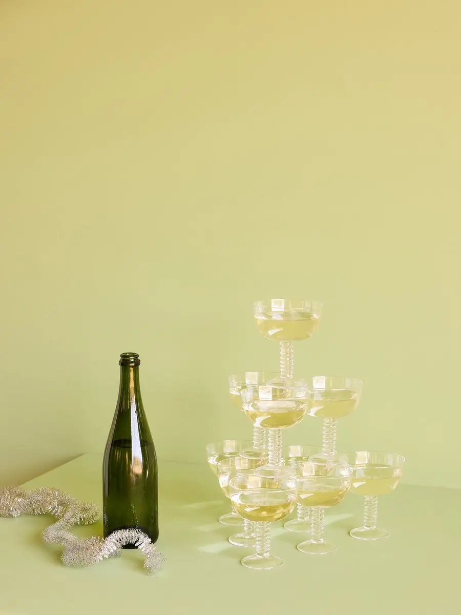 Hübsch Champagneglas Clink Clear