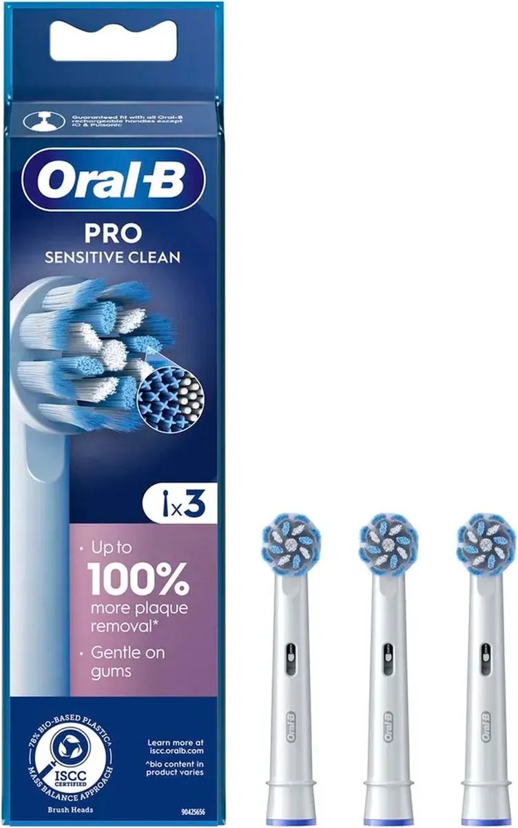 Oral-B Pro Sensitive Clean Opzetborstels - 3 Stuks - Wit