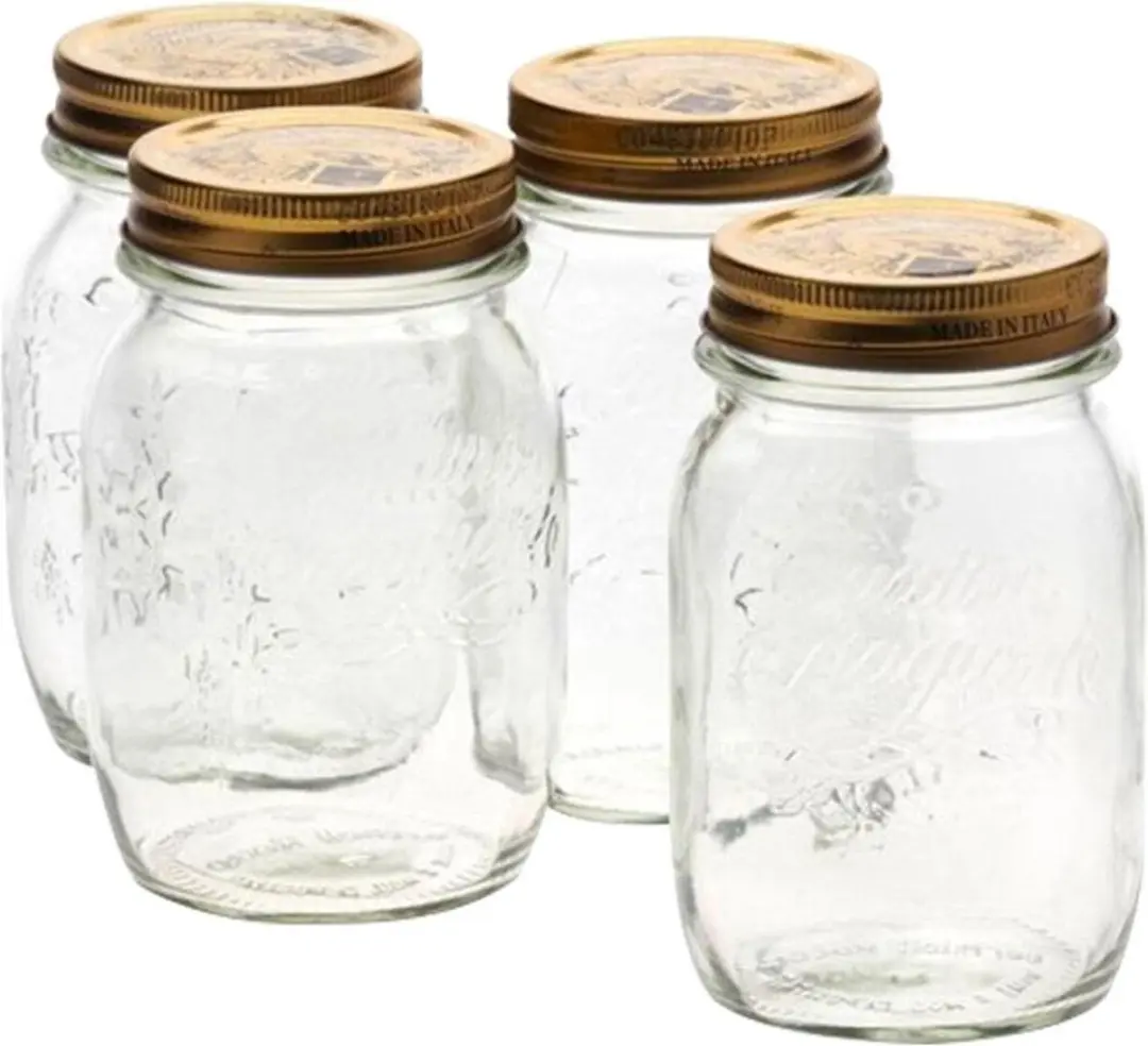 Bormioli Rocco Quattro Stagioni Weckpot - 50cl - Set van 4