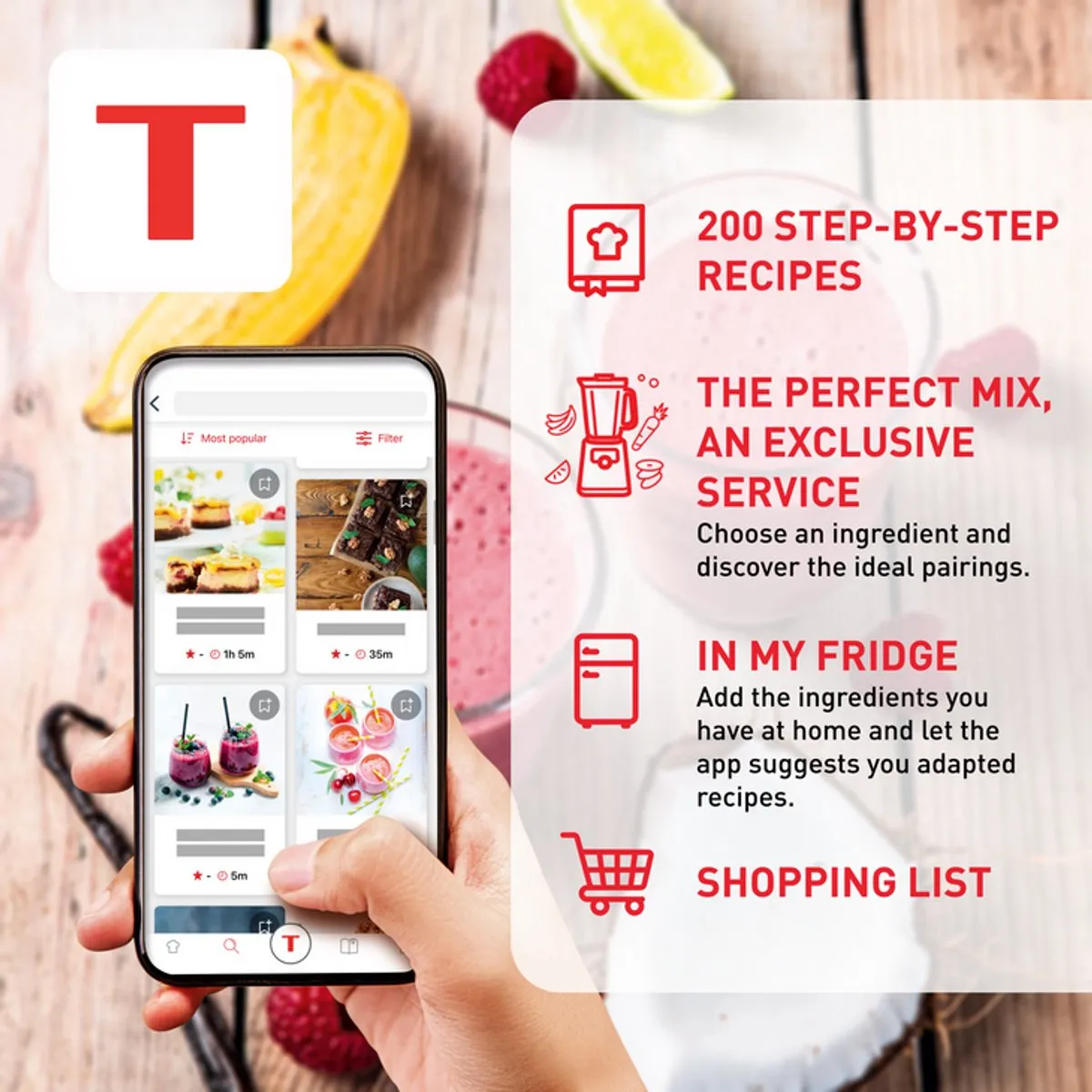 Tefal PerfectMix+ BL88A8 Blender - 1200W - 1,5L - Zwart