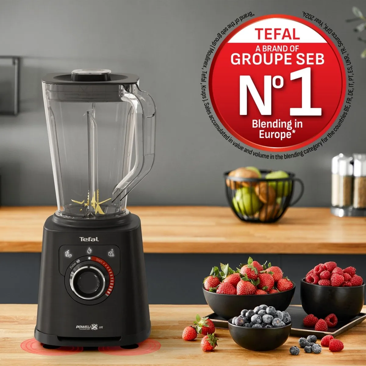 Tefal PerfectMix+ BL88A8 Blender - 1200W - 1,5L - Zwart