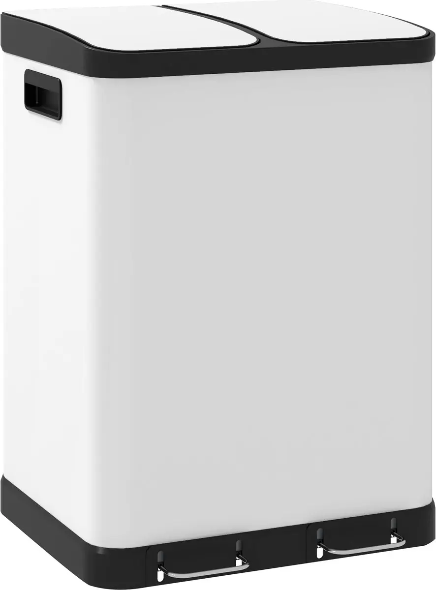 Homcom Dubbele Afvalbak 60L