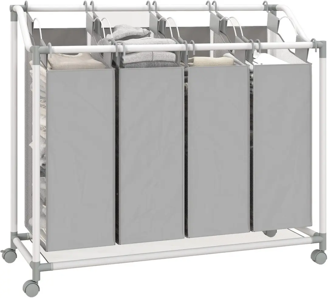 Homcom Wasmand met 4 vakken 160L