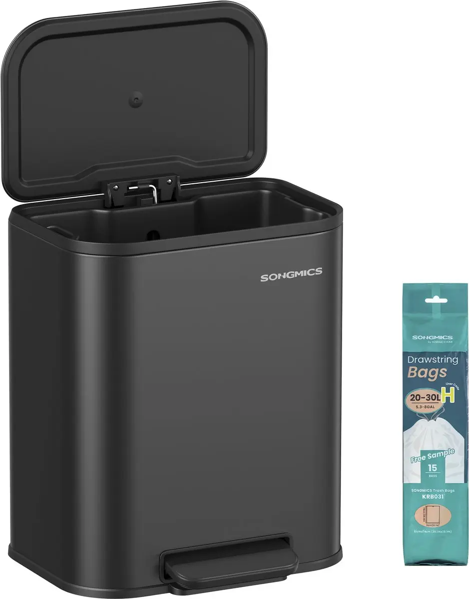 Songmics Pedaalprullenbak 20L