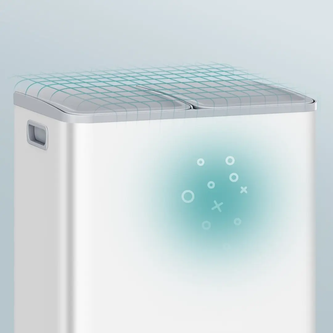 Songmics Pedaalprullenbak 20L - Zwart - 15 Vuilniszakken - afbeelding 6 van 6