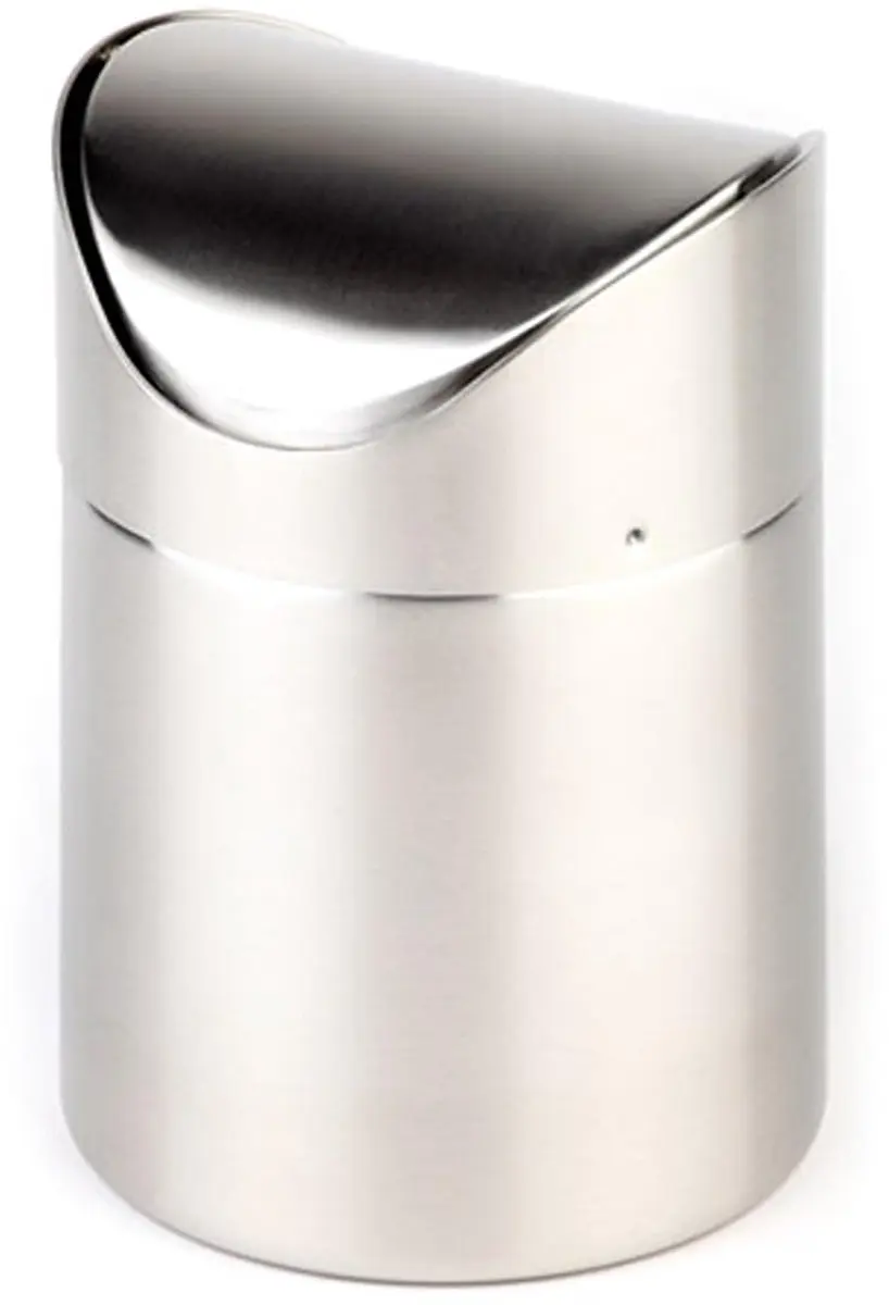 APS Tafelprullenbak 0,7L - Swingdeksel - Ø10cm - Zilver