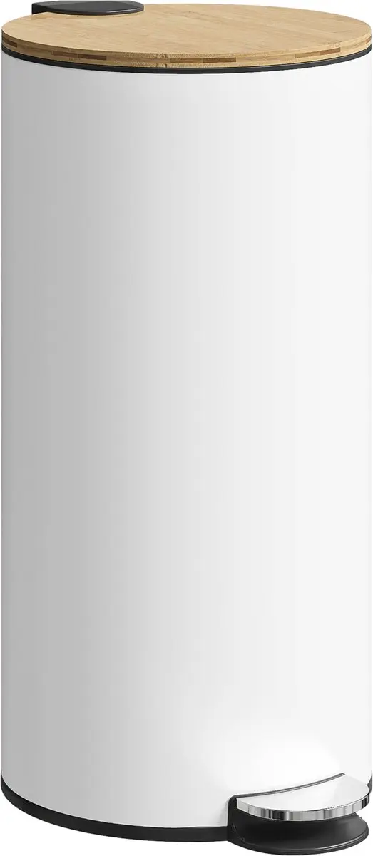 Homcom Prullenbak Metaal 30L