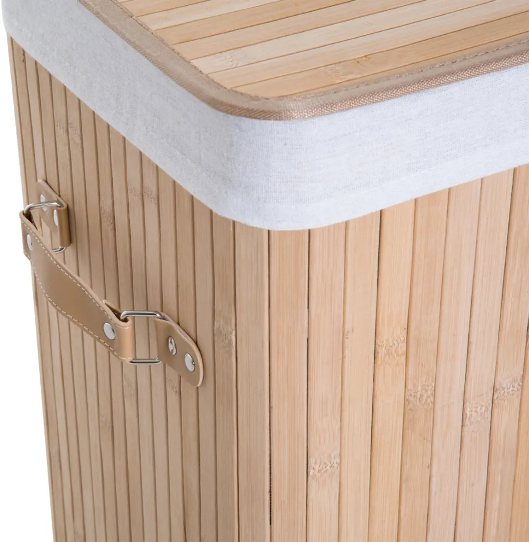 Homcom Wasmand Bamboe 70L - 40x30x60cm