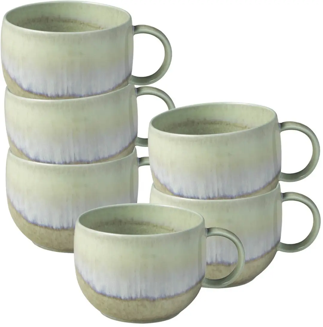 Villeroy & Boch Perlemor Alga Koffiekoppen 6x