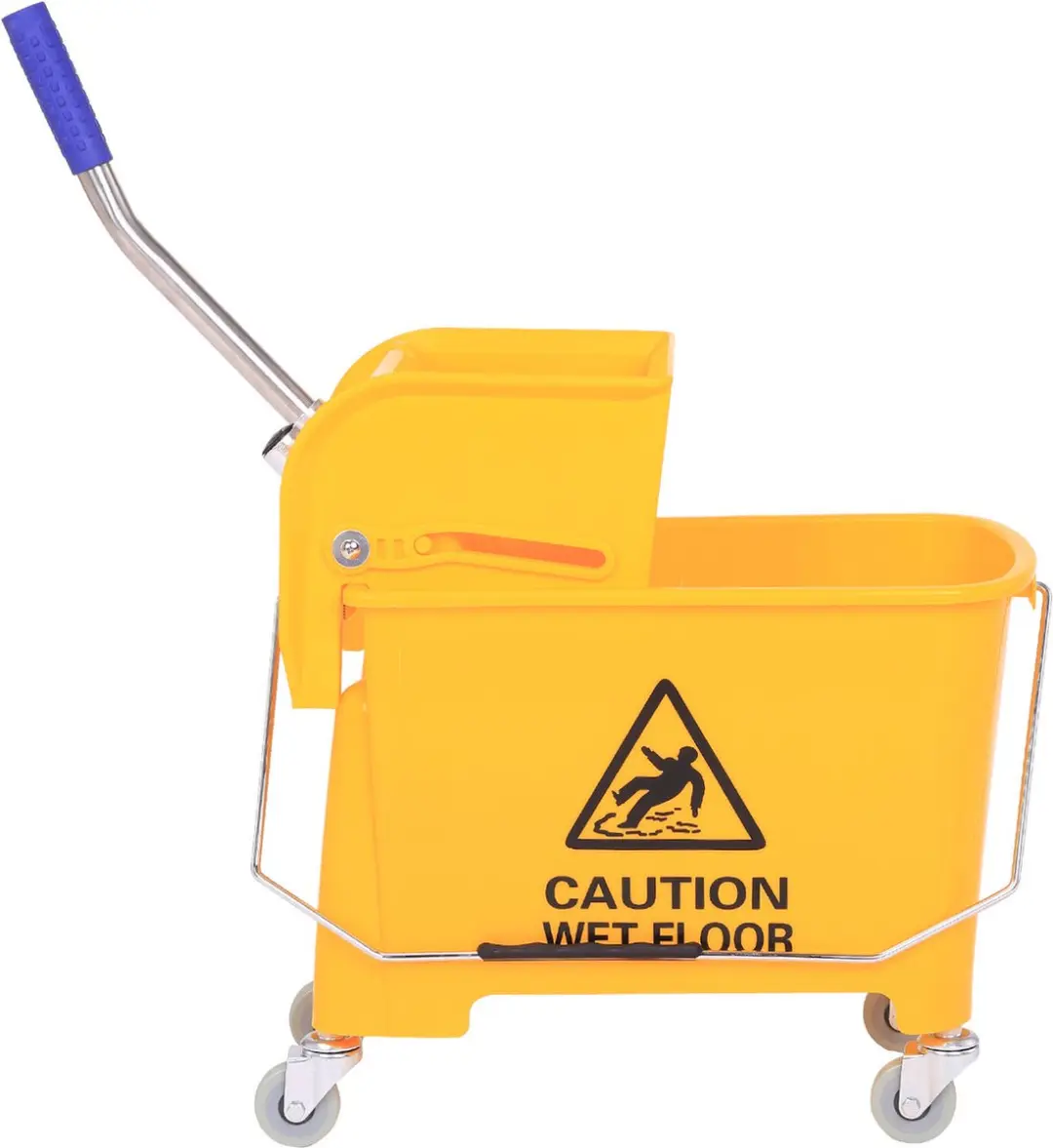 Homcom Schoonmaakwagen 20L - Geel - afbeelding 6 van 6