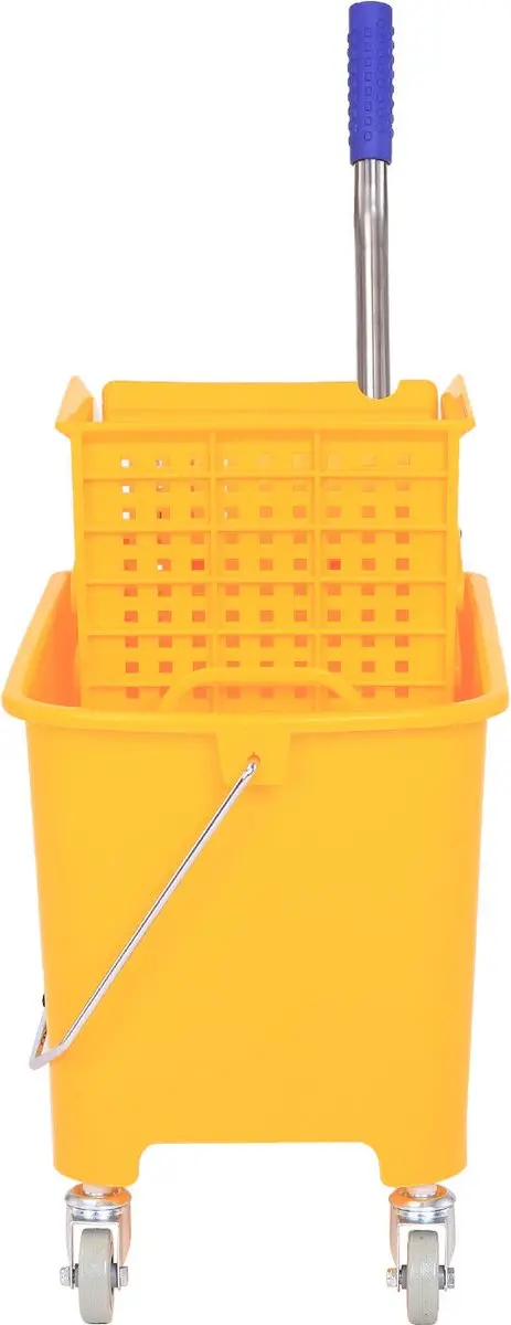 Homcom Schoonmaakwagen 20L - Geel