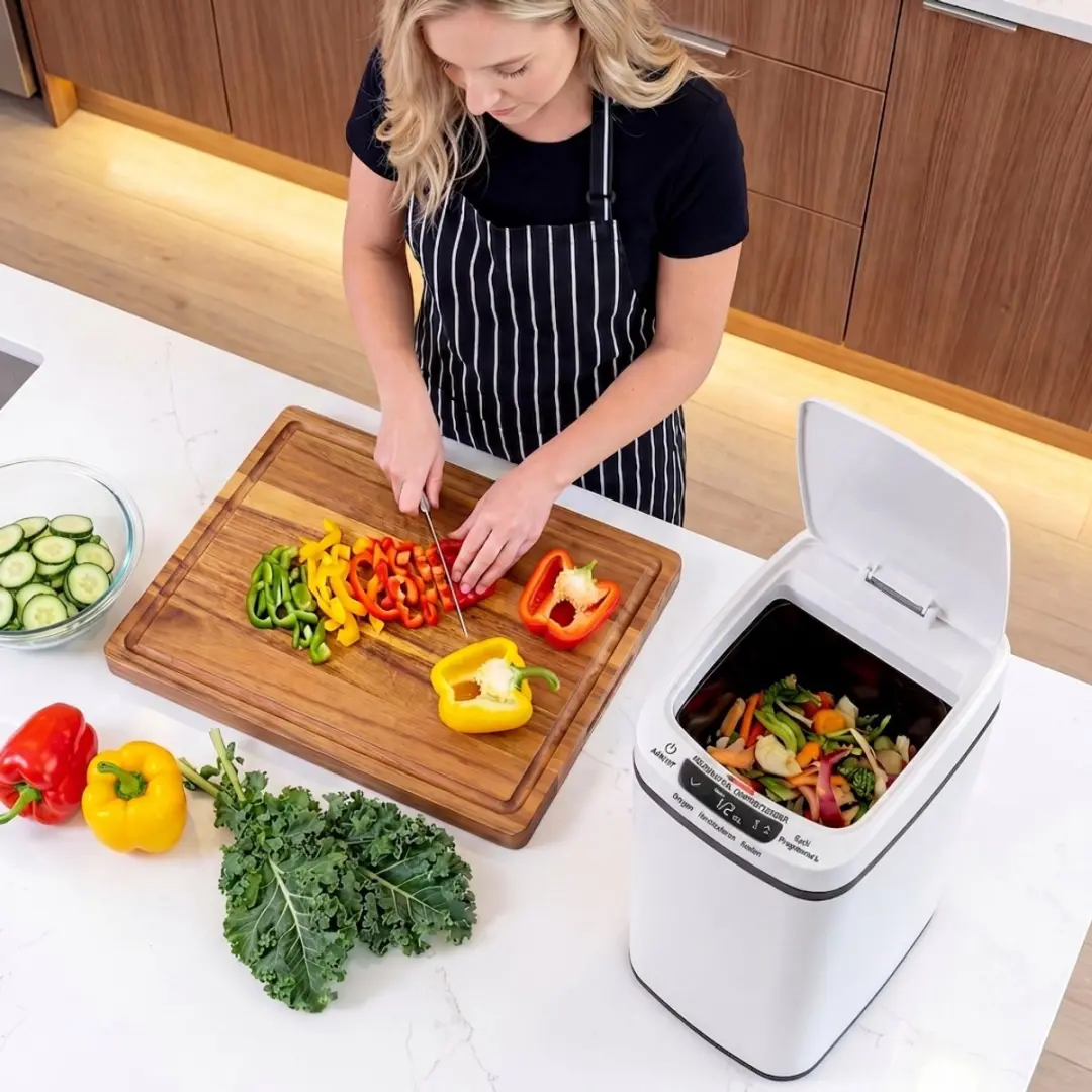 Homcom Touchless Afvalbak 12L - Wit