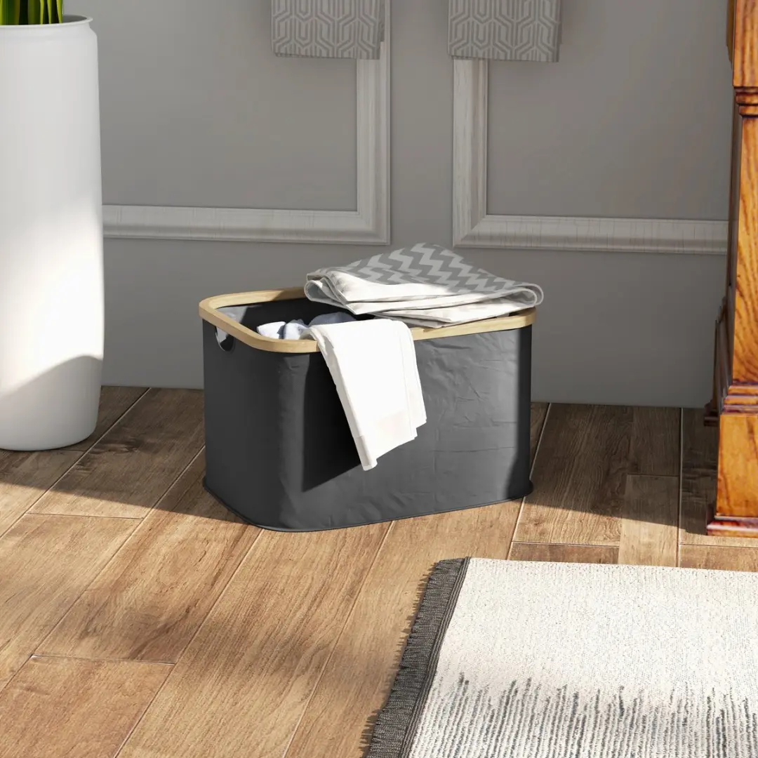 Homcom Wasmand 44x33x26cm - Zwart