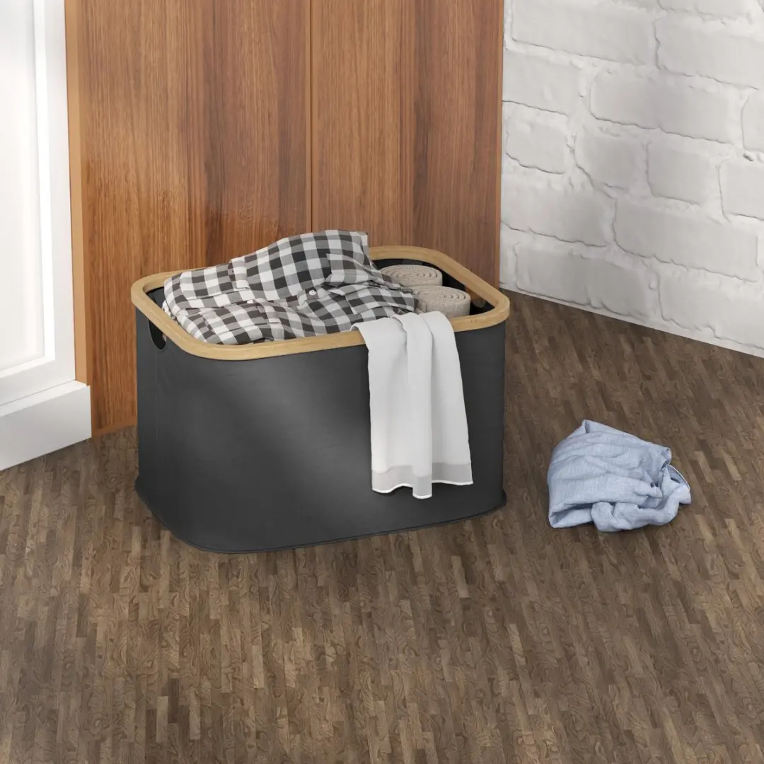 Homcom Wasmand 44x33x26cm - Zwart