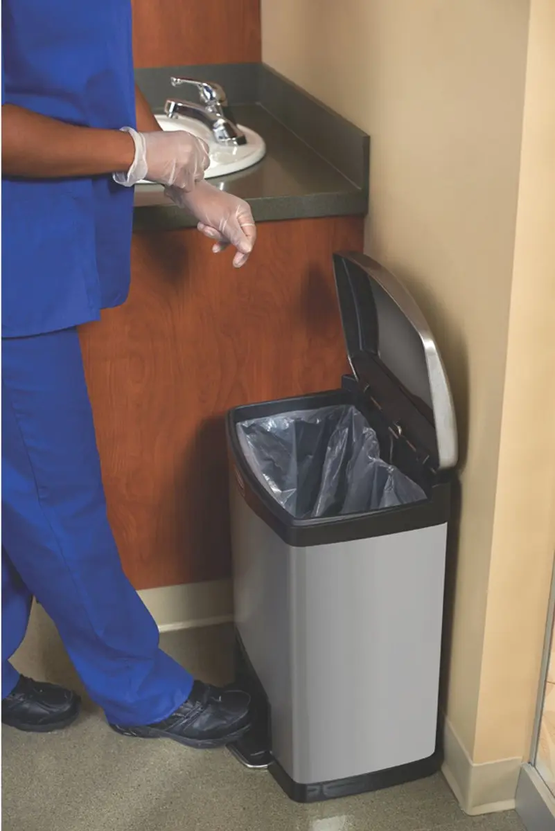 Rubbermaid Slim Jim GE939 Pedaalemmer 90L - RVS