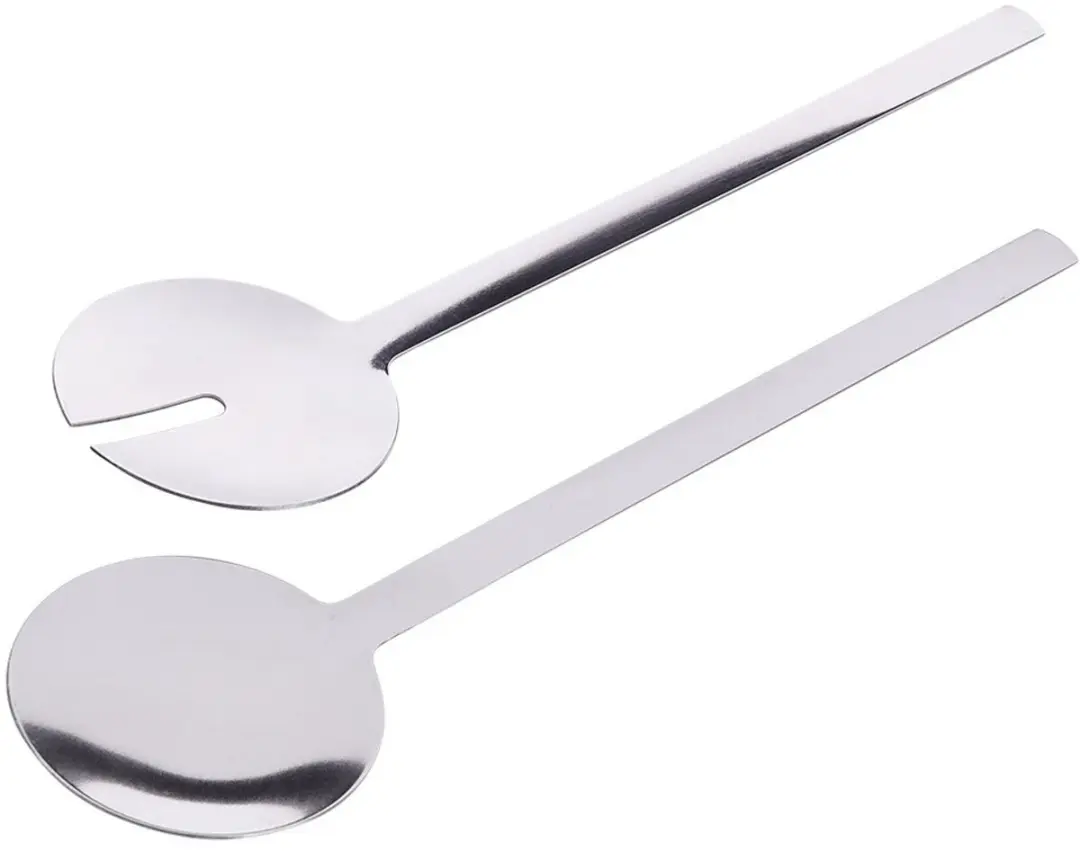 Excellent Houseware Stalen Saladelepels 26cm - 2 Stuks