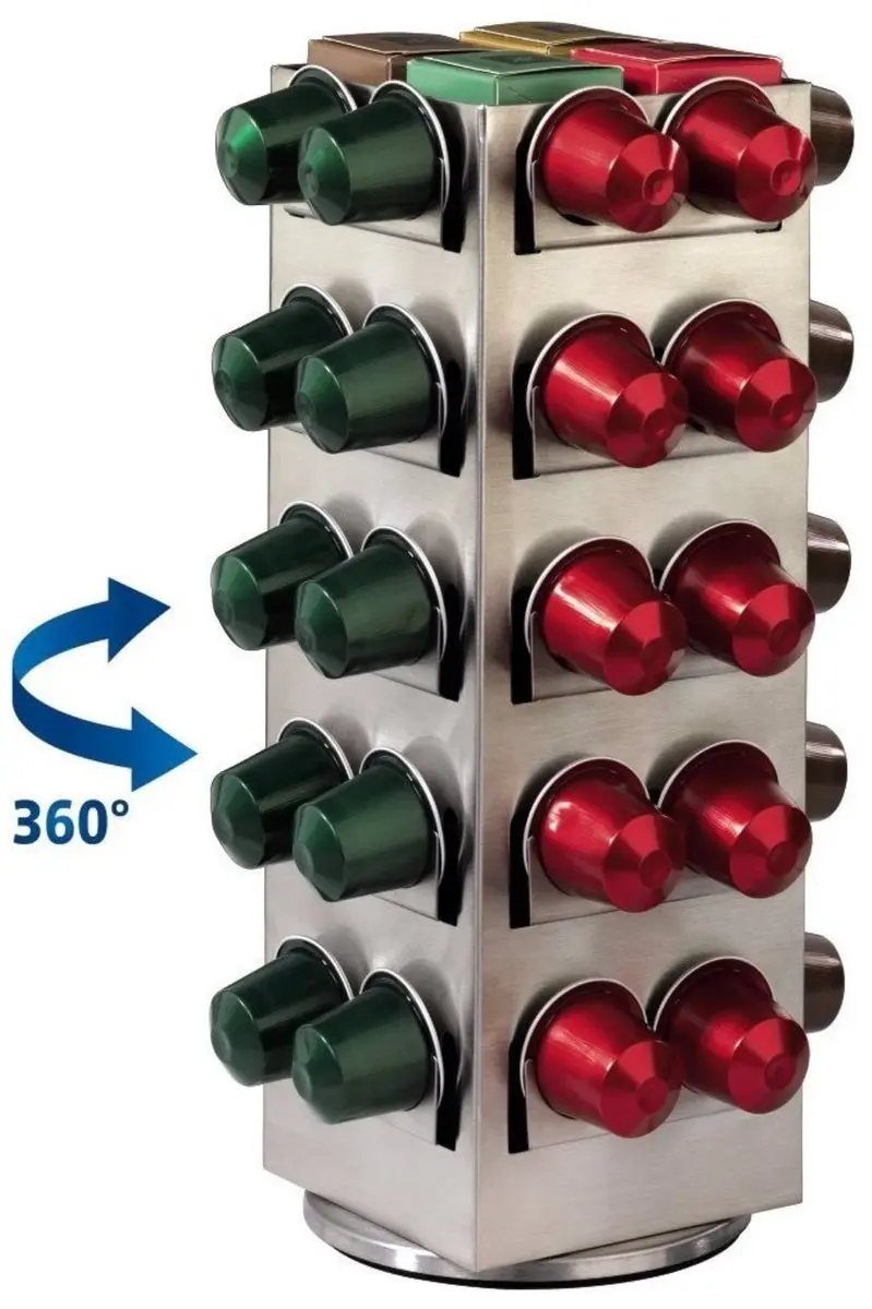 Xavax Coffeecaps Rack Nespresso 40 - Zilver
