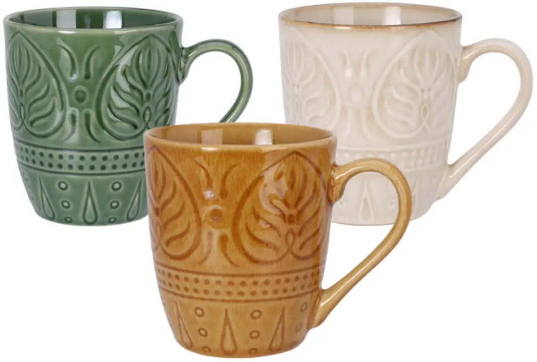Bellatio Design Mumbai Mokken - 9 Stuks - 390ml - Multi