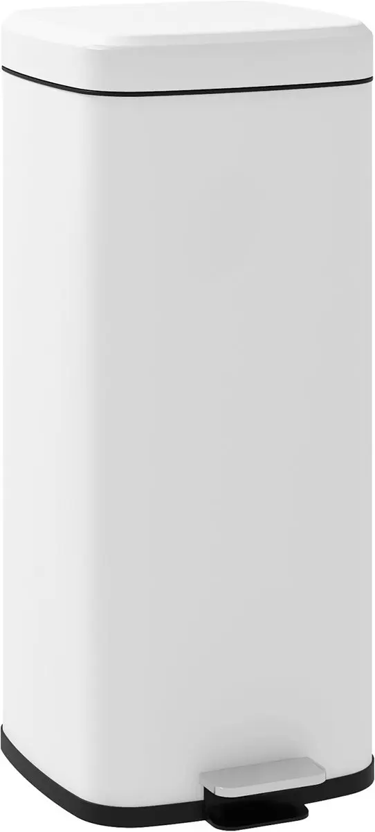 Homcom Metall Kunststof Vuilnisbak 30L