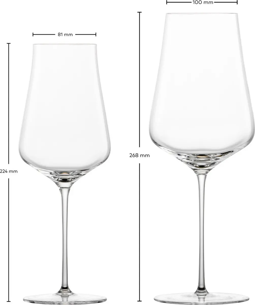 ZWIESEL GLAS Bordeaux- en Wijnglazen Duo Set - 4 Stuks - afbeelding 2 van 6