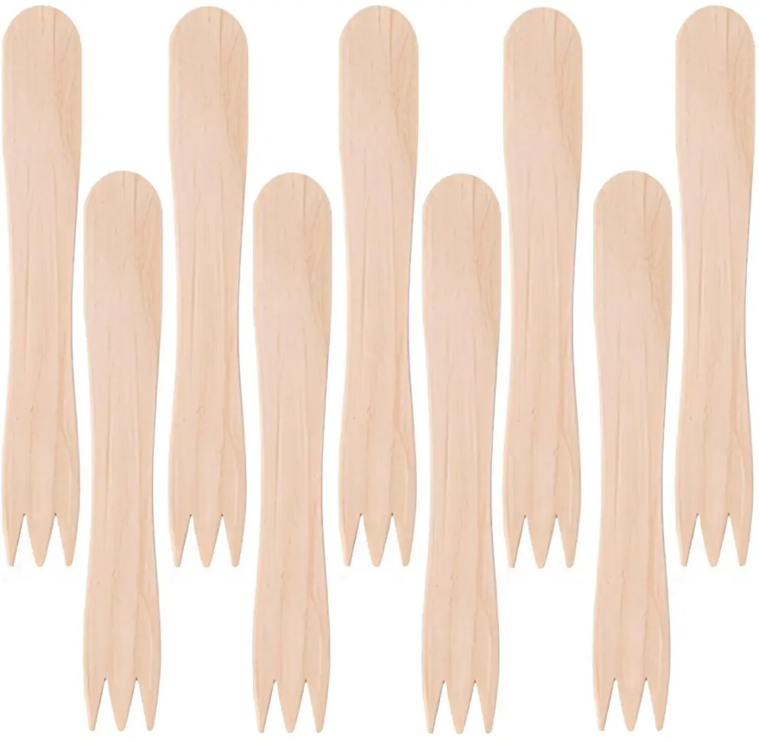 Excellent Houseware Snackvorkjes Hout 8,5cm