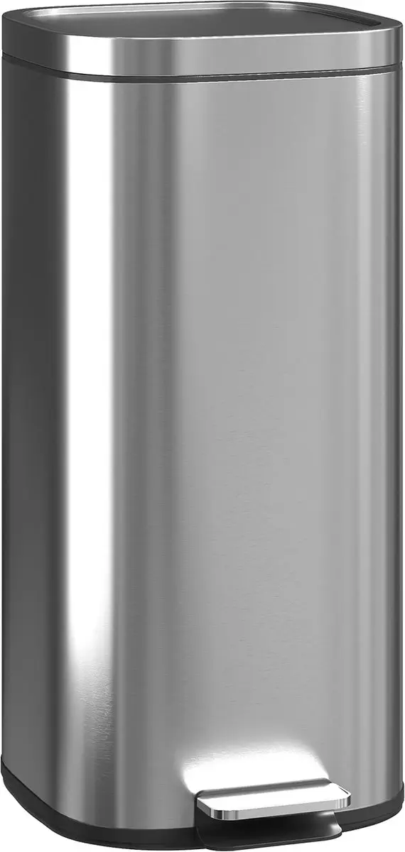 Homcom Prullenbak Metaal 30L