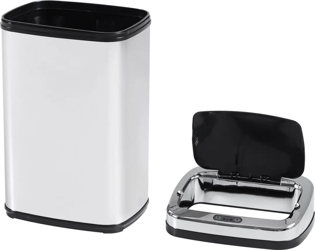 Homcom Sensor Prullenbak 30L - Zilver