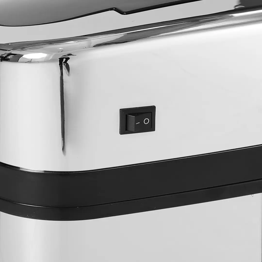Homcom Sensor Prullenbak 30L - Zilver - afbeelding 6 van 6