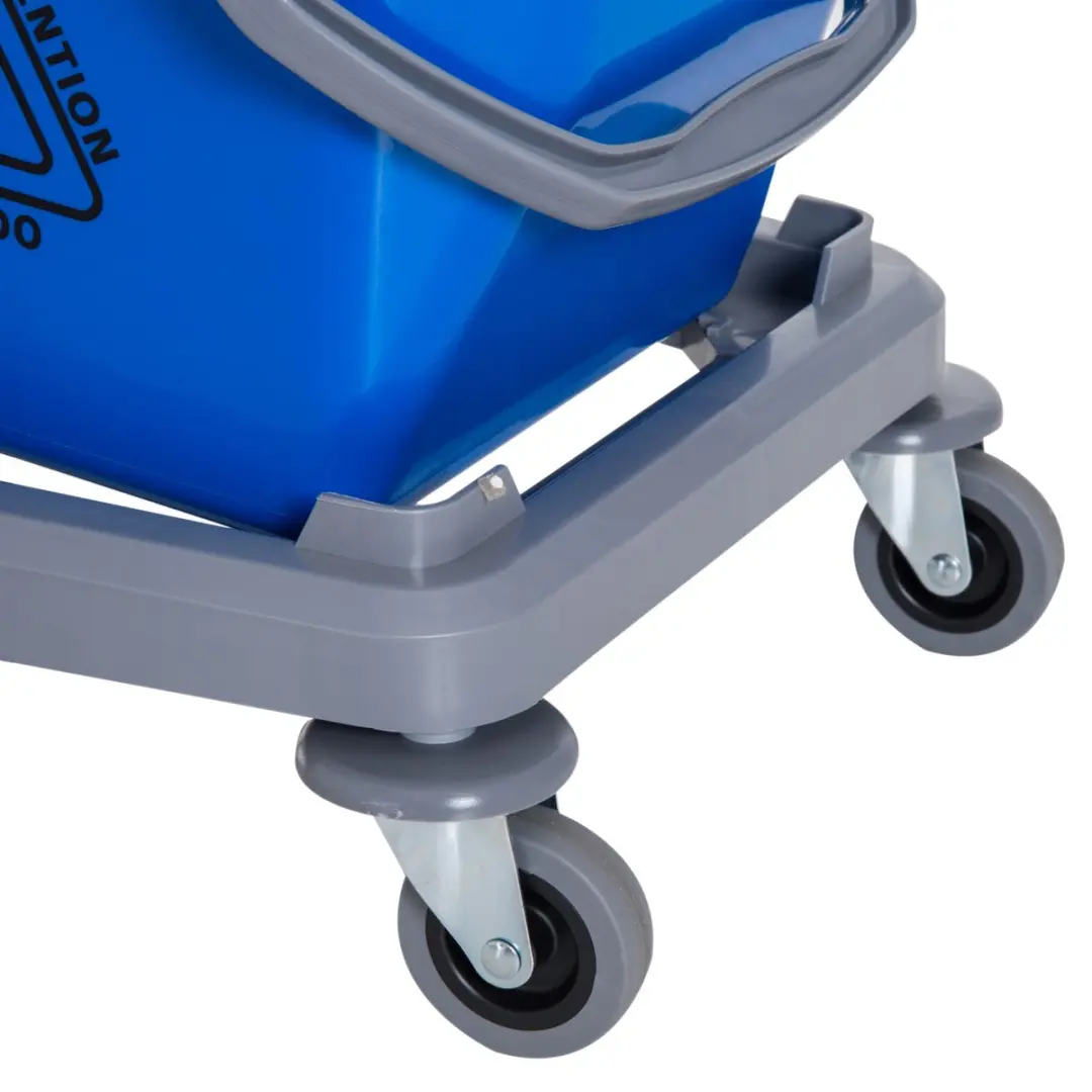Homcom Schoonmaakwagen met Uitwringer 4 Wielen - Blauw