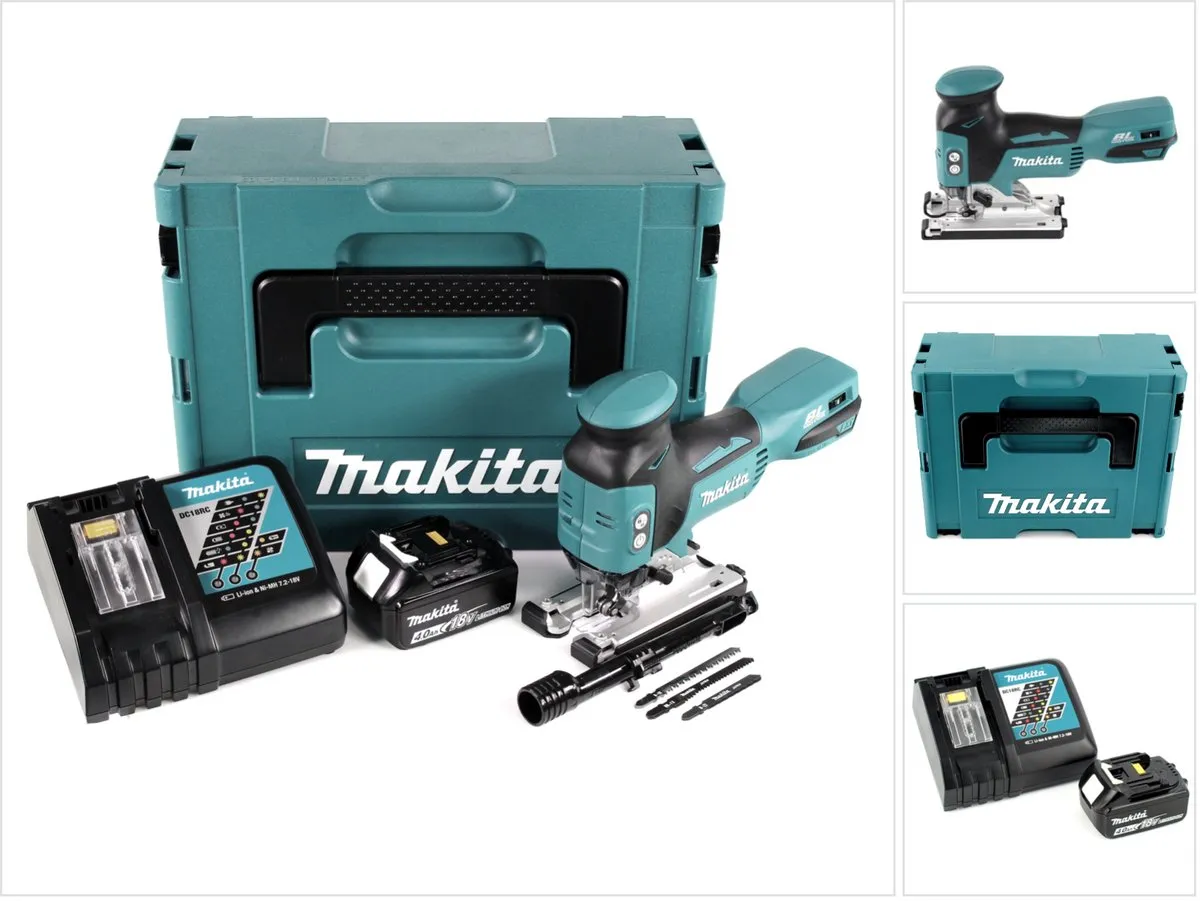 Makita DJV181RM1J Decoupeerzaag - 18V - 4.0Ah - 3 Zaagbladen