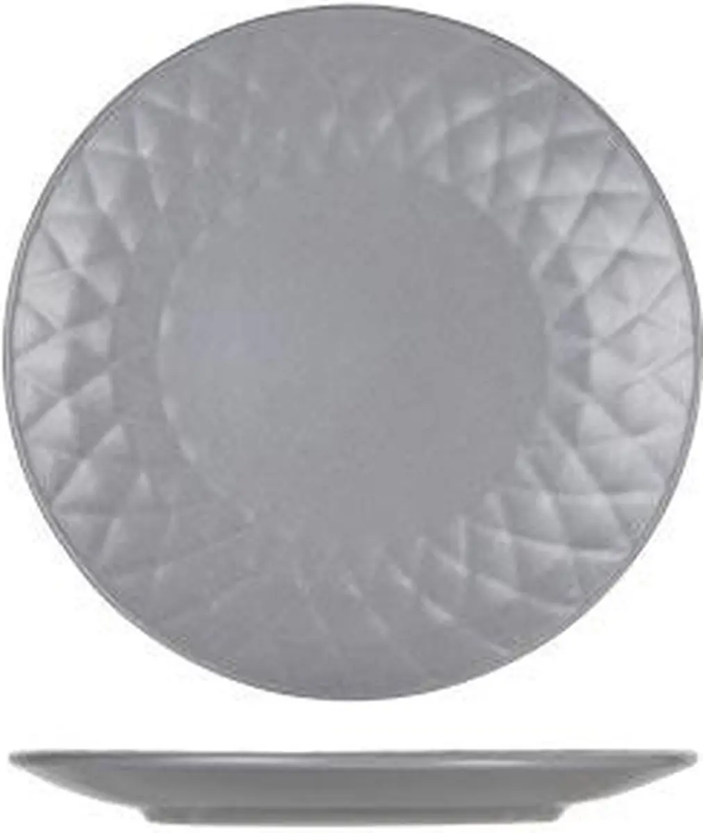 Cosy&Trendy Prisma Grey Dessertbord 20cm