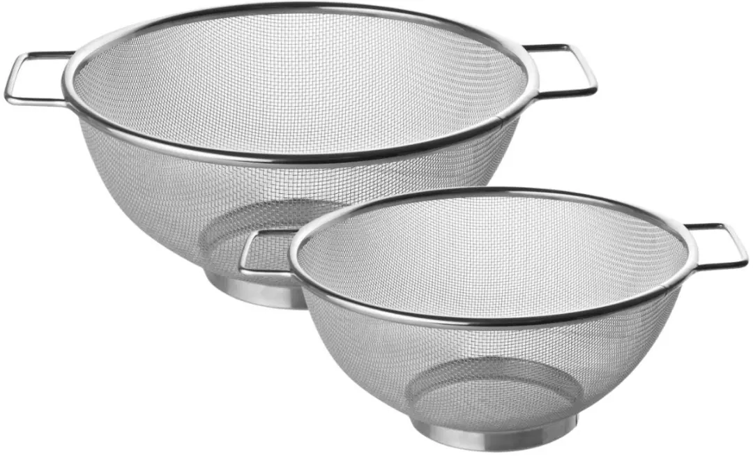 Fackelmann Roestvrijstalen Vergiet Set 20cm & 26cm